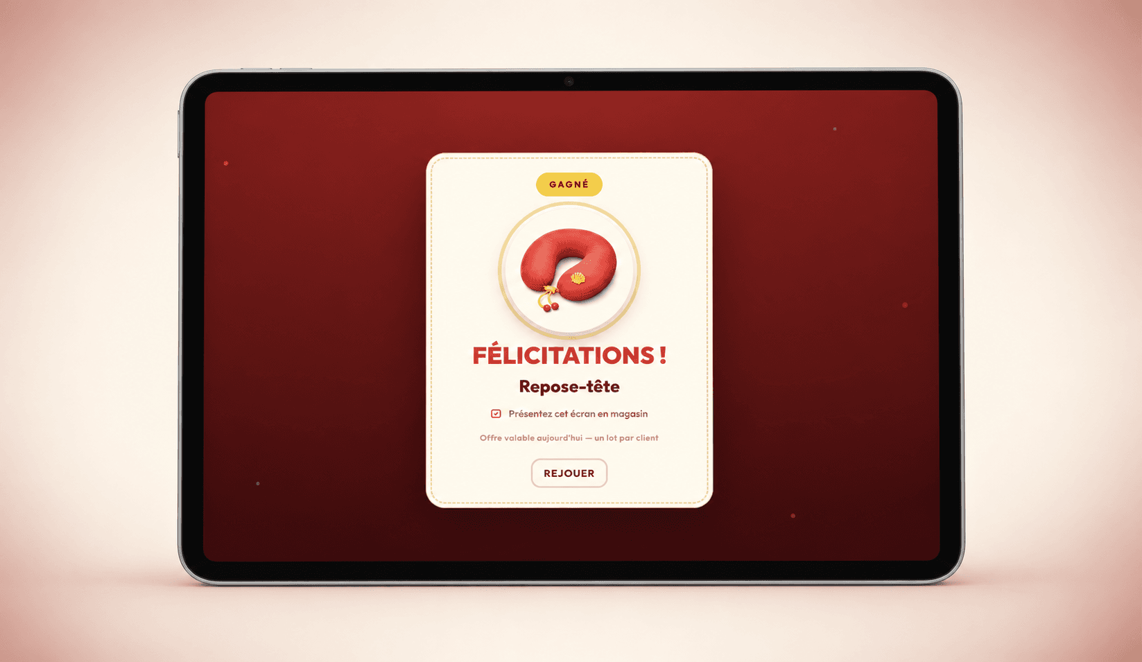 Win by Shell — On-location activation — Full-stack · React + Laravel, screen 2 of 2